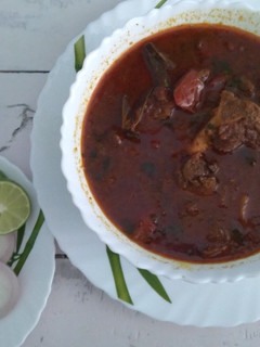 A picture of Sindhi mutton curry(Teevan recipe).