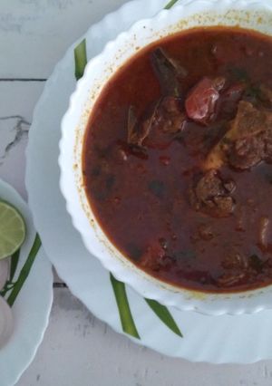 A picture of Sindhi mutton curry(Teevan recipe).