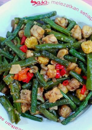Foto resep Oseng kacang tempe utren