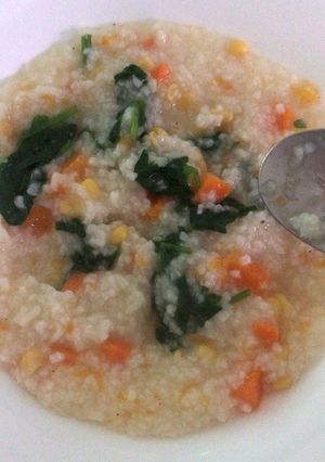 Foto resep Bubur Manado (dari nasi) simple dan enak