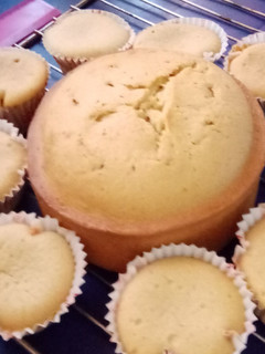 A picture of Butterscotch cup cakes.