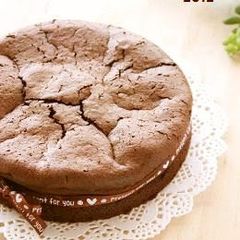 A picture of Rich Chocolate Gateau with 2 Ingredients.