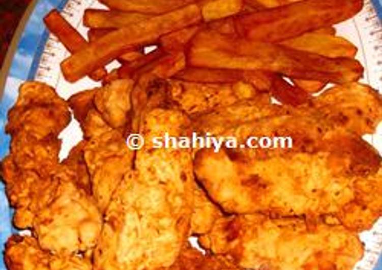 اصابع الدجاج المقرمشة