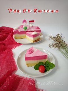 Foto resep Cheese Pudding Cake (Puding Cake Kemerdekaan)