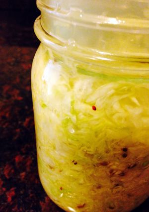 A picture of Homemade Sauerkraut.