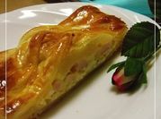 A picture of puff pastry bacon