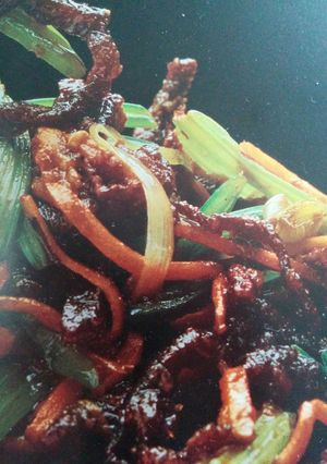 A picture of Dry-Fried Crispy Beef.