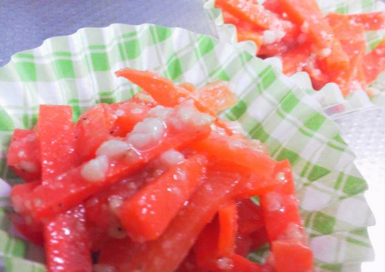 Recipe: Delicious Carrots with Sesame and Shio-Koji Cooked In a Silicone Steamer