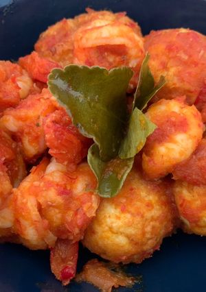 Foto resep Telor udang balado