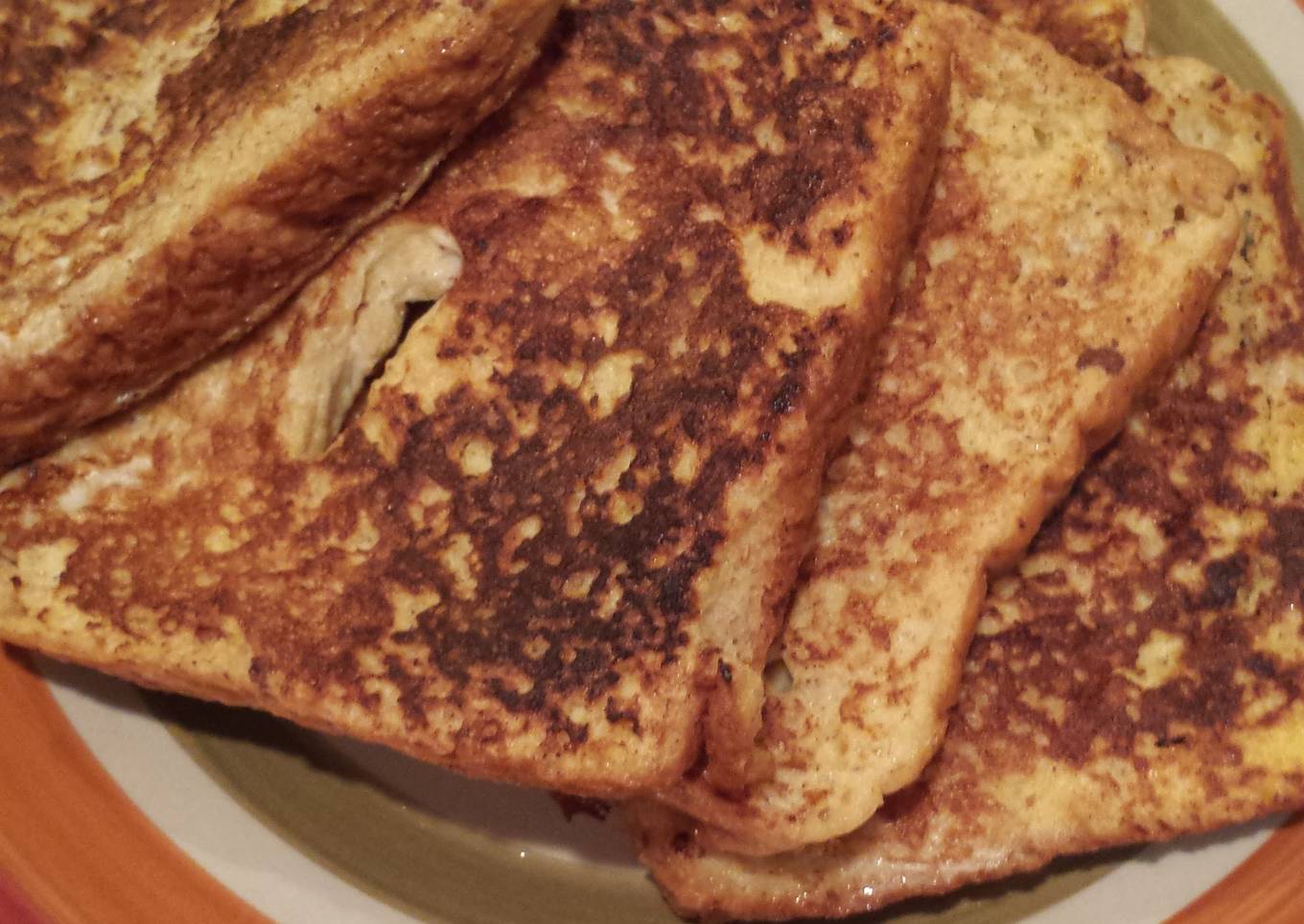 French toast with cinnamon and vanilla
