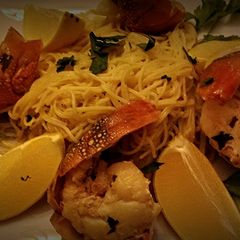 A picture of Lobster Scampi With Angel Hair Starter.