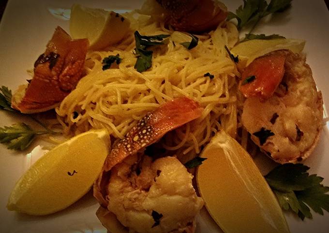 How to Prepare Yummy Lobster Scampi With Angel Hair Starter