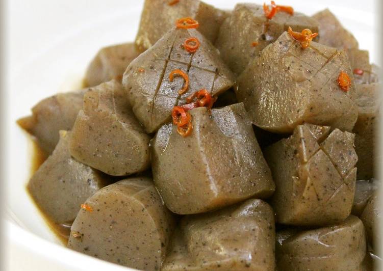 Recipe of Perfect Fried and Stewed Spicy Konnyaku!