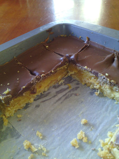 A picture of Caramel slice.