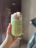 Matcha Aren Latte with Float