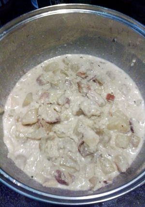 A picture of Crappie chowder.