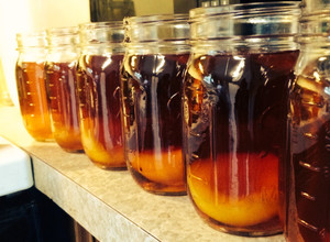 A picture of Vanilla Peach Kickin' Sweet Tea.