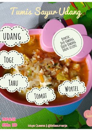 Foto resep Tumis Sayur Udang (MPASI 8+)