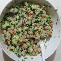 A picture of Healthy protein salad.