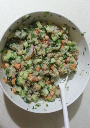 A picture of Healthy protein salad.