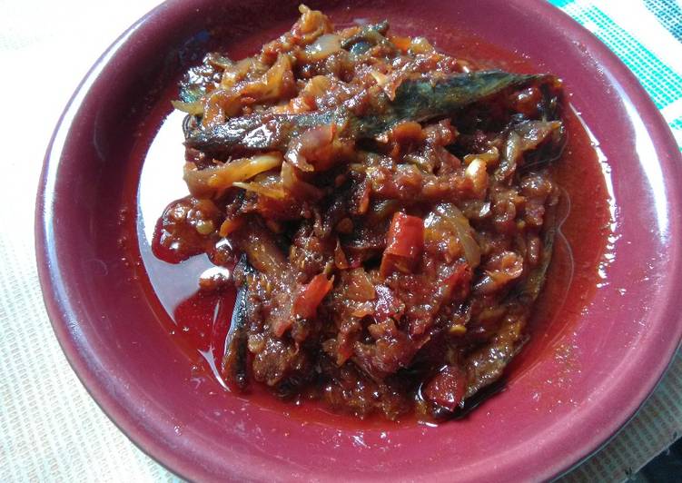 Cara mudah Membuat Sambal ikan peda/iwak klothok Lezat
