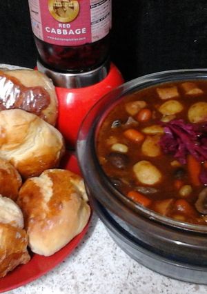 A picture of My Sausage & Mushroom Casserole 😊.
