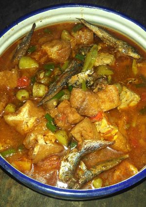 Foto resep Sayur pedes ikan asin