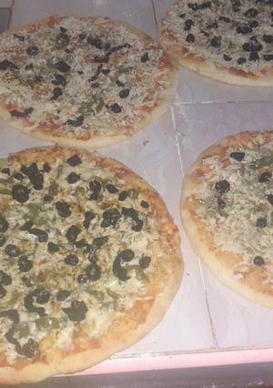 صورة لوصفة بيتزا
