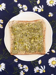 A picture of Pistachio Cream Toast.