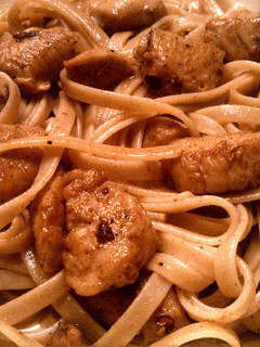 A picture of Chicken Scampi Pasta.