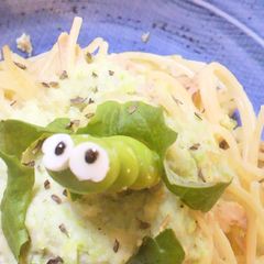 A picture of Edamame Cream Pasta.