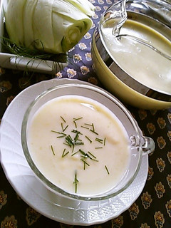 A picture of Vichyssoise with Fennel.