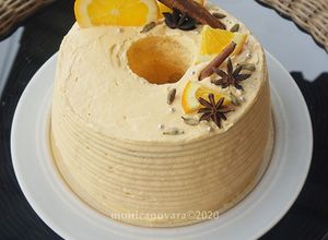 Foto resep Orange Cardamom Chiffon Cake (gluten-free)