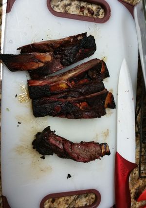 A picture of Florida beef back ribs.