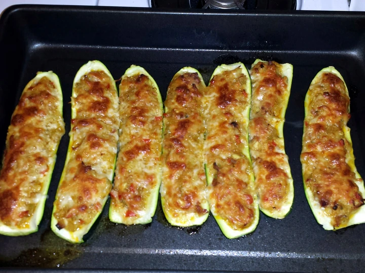 Easy Way Make Stuffed Zucchini Boats which Delicious