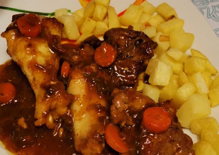 Pollo a la cerveza