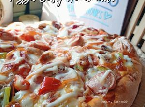 Gambar Pizza Sosej Homemade