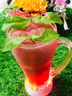 A picture of Watermelon mocktail.
