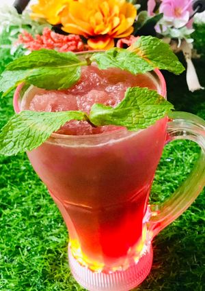 A picture of Watermelon mocktail.
