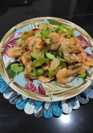 Foto resep Tumis udang petai
