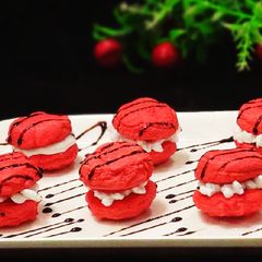 Eggless Macarons A picture of Eggless Macarons.