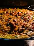 Arroz de conejo al horno con trompetas de la muerte🐇🍄