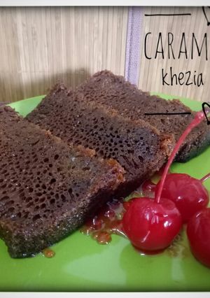 Foto resep 67 bolu karamel/sarang semut