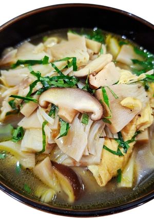 Hình của món Canh mít non chay.
