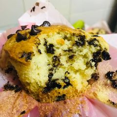 A picture of Chocolate chip muffins.