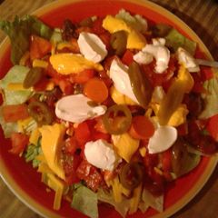 A picture of Taco salad.