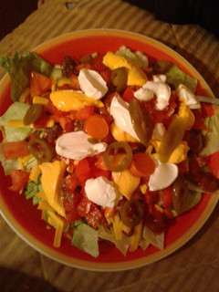 A picture of Taco salad.