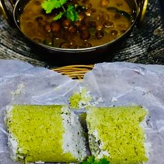 Spinach Puttu A picture of Spinach Puttu.