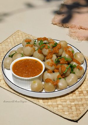 Foto resep Cilok Ebi Kuah Kacang
