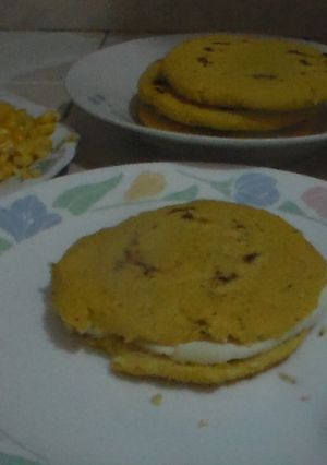Una foto de Arepas de maíz duce